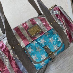Juicy Couture sequins Duffle American Flag